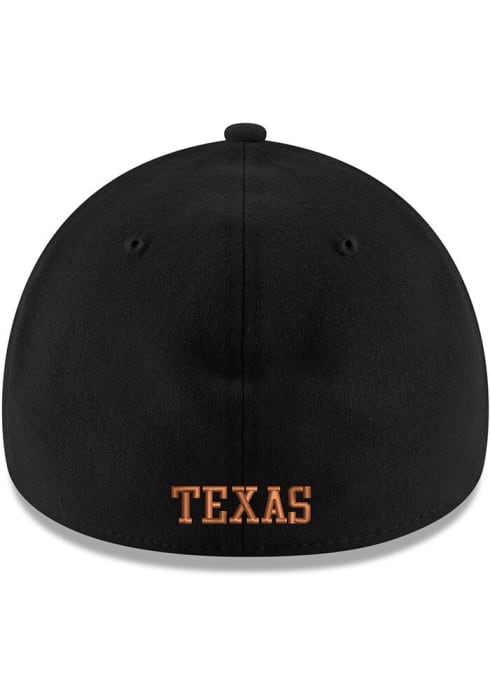 Texas Longhorns 39THIRTY Black New Era Flex Hat