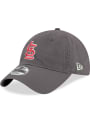 St Louis Cardinals New Era Core Classic 9TWENTY Adjustable Hat - Grey