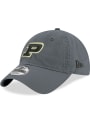 Purdue Boilermakers New Era Core Classic 9TWENTY Adjustable Hat - Grey