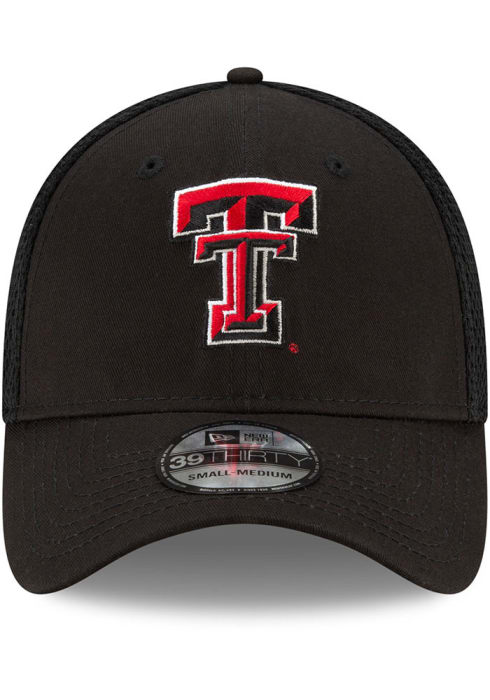 Texas Tech Red Raiders Team Neo 39THIRTY Black New Era Flex Hat
