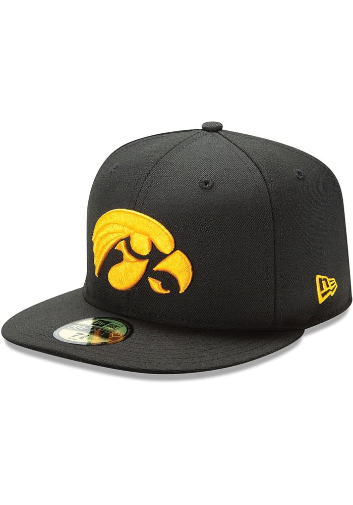 Iowa Hawkeyes New Era Basic 59FIFTY Fitted Hat BLACK