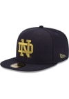 Main image for New Era Notre Dame Fighting Irish Mens Navy Blue Basic 59FIFTY Fitted Hat