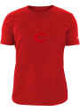 Cincinnati Reds New Era Tonal Brushed T Shirt - Red