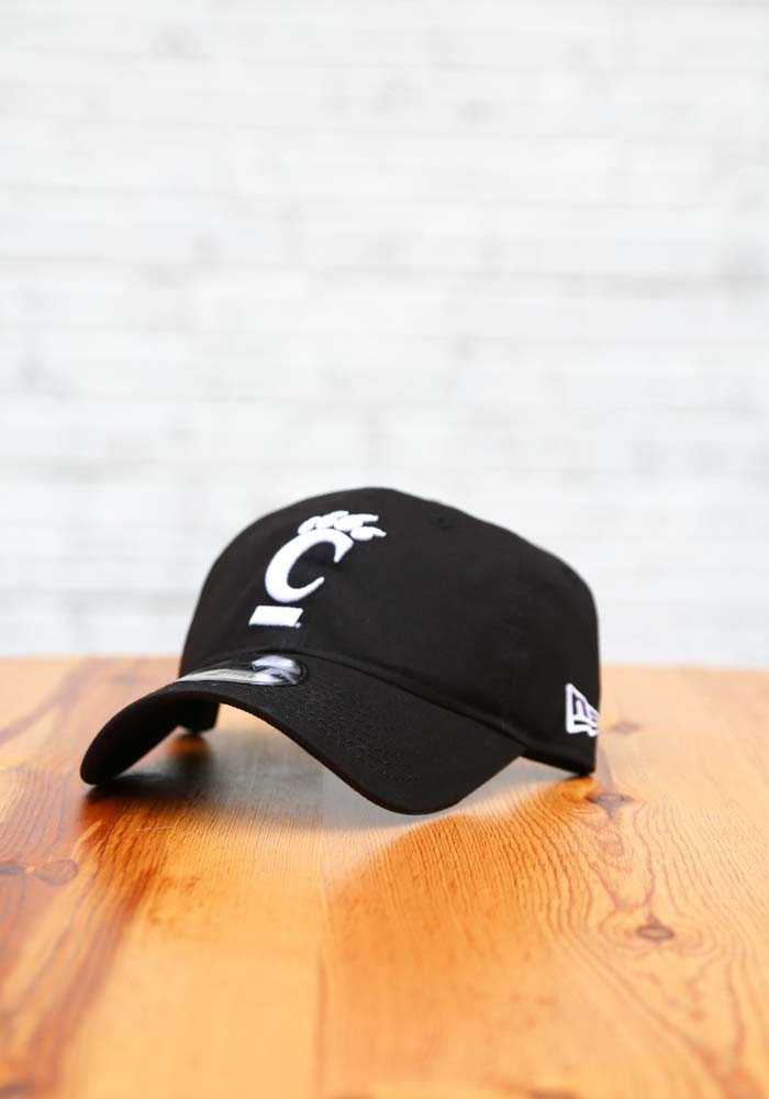 New Era Cincinnati Bearcats White Logo 9TWENTY Adjustable Hat BLACK