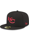 Main image for New Era Kansas City Chiefs Mens Black Elemental 59FIFTY Fitted Hat