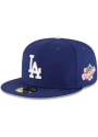 Los Angeles Dodgers New Era World Series Side Patch 59FIFTY Fitted Hat - Blue