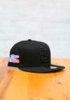 Main image for New Era St Louis Cardinals Mens Black Tonal Sky Blue UV 1982 WS Side Patch 59FIFTY Fitted Hat