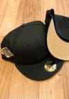 Main image for New Era Atlanta Braves Mens Black Tonal Gold UV 1995 WS Side Patch 59FIFTY Fitted Hat