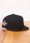 Main image for New Era Miami Marlins Mens Black Tonal Gold UV 1997 WS Side Patch 59FIFTY Fitted Hat