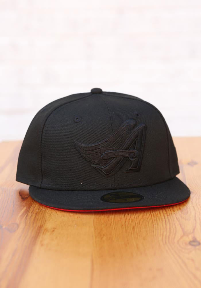 angels fitted hat black