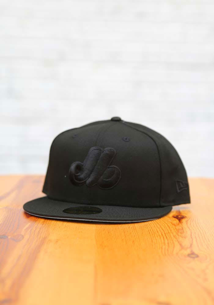 Montreal Expos Mens Tonal Blue UV Cooperstown 59FIFTY BLACK New