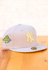 Main image for New Era New York Yankees Mens Grey Tonal Gold Pop 1996 WS Side Patch 59FIFTY Fitted Hat