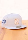 Main image for New Era New York Yankees Mens Grey Tonal Rust Pop 2000 WS Side Patch 59FIFTY Fitted Hat