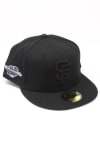 Main image for New Era San Francisco Giants Mens Black Tonal Blue UV 2002 WS Side Patch 59FIFTY Fitted Hat