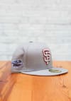 Main image for New Era San Francisco Giants Mens Grey Tonal Red Pop 2002 WS Side Patch 59FIFTY Fitted Hat