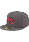 Main image for New Era Kansas City Chiefs Mens Grey Elemental 59FIFTY Fitted Hat