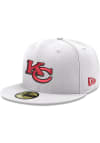 Main image for New Era Kansas City Chiefs Mens White Elemental 59FIFTY Fitted Hat