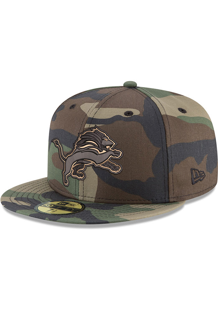Detroit Lions Mens Tonal 59FIFTY CAMO New Era Fitted Hat - 59005840