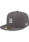 Main image for New Era Detroit Tigers Mens Graphite 59FIFTY Fitted Hat