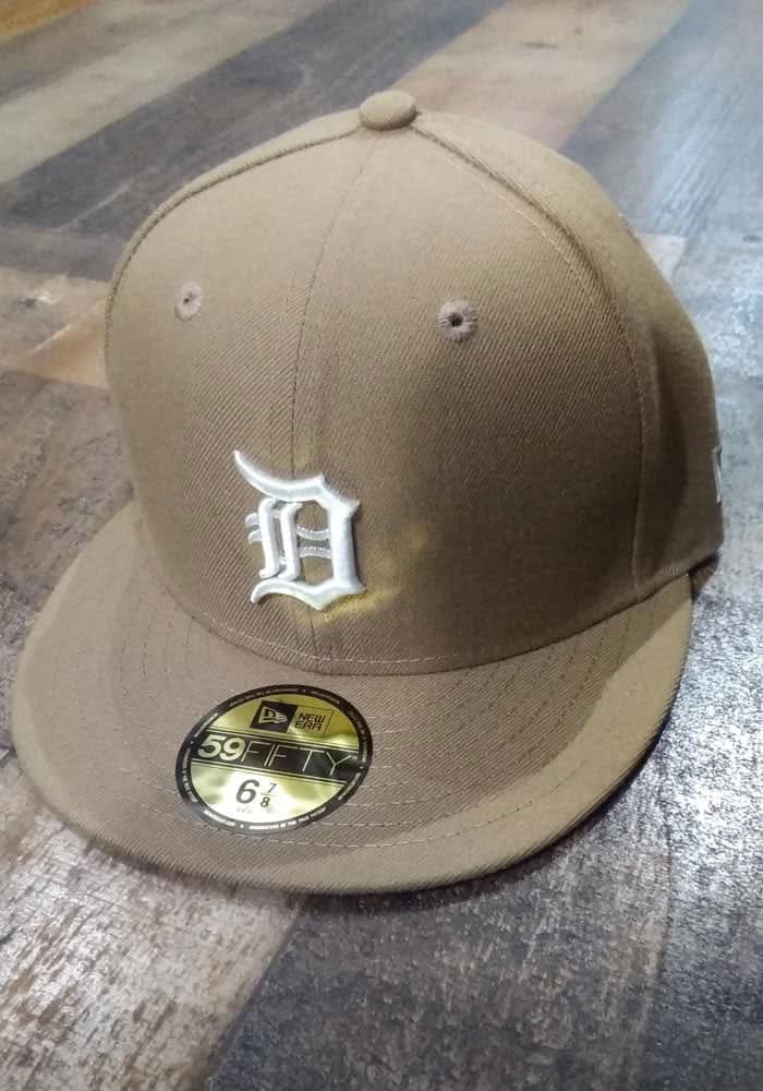 Detroit Tigers Mens 59FIFTY KHAKI New Era Fitted Hat