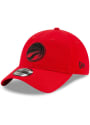 Toronto Raptors New Era NBA Back Half 9TWENTY Adjustable Hat - Black