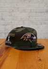 Main image for New Era Baltimore Ravens Mens Green Super Bowl Side Patch 59FIFTY Fitted Hat