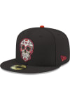 Main image for New Era Kansas City Chiefs Mens Black Sugar Skull Red UV 59FIFTY Fitted Hat
