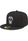 Main image for New Era Baltimore Ravens Mens Black Sugar Skull 59FIFTY Fitted Hat