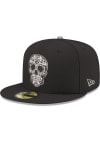 Main image for New Era Las Vegas Raiders Mens Black 5950 LASRAI BLACK MET SILVER Fitted Hat