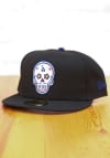 Main image for New Era Los Angeles Dodgers Mens Black Sugar Skull Blue UV 59FIFTY Fitted Hat
