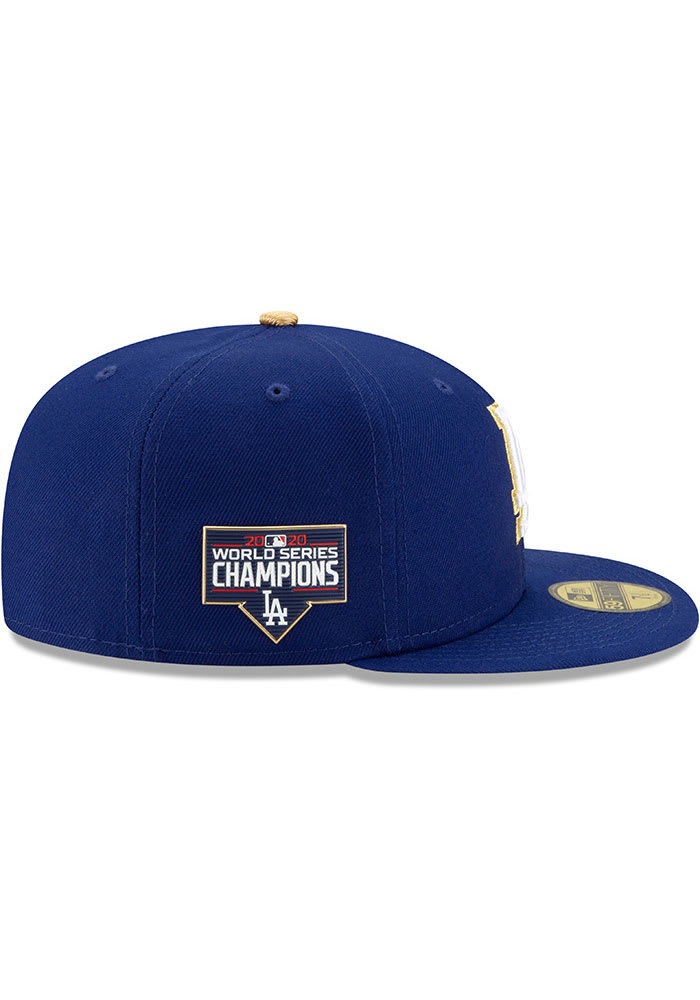 Los Angeles Dodgers Mens MLB21 GOLD 5950 LOSDOD OTC BLUE New