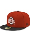 Main image for New Era Ohio State Buckeyes Mens Red 59FIFTY Vintage Fitted Hat