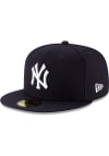 Main image for New Era New York Yankees Mens Navy Blue New York Yankees Wool 59Fifty Fitted Fitted Hat