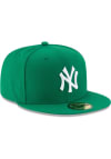 Main image for New Era New York Yankees Mens Green New York Yankees Mlb Basic 59Fifty Fitted Fitted Hat