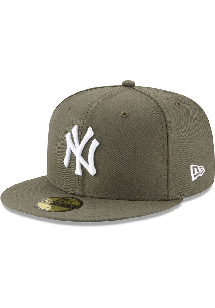 New York Yankees New York Yankees Mlb Basic 59Fifty Fitted Olive ...