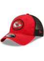 Kansas City Chiefs New Era Circle 9TWENTY Adjustable Hat - Red