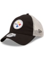 Pittsburgh Steelers New Era Flag 9TWENTY Adjustable Hat - Black