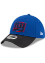 New York Giants New Era 2021 Sideline Road 39THIRTY Flex Hat - Blue