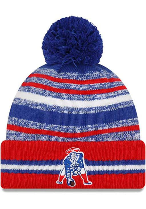 New England Patriots New Era ROYAL 2021 Sideline Sport Knit Hat