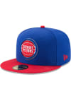 Main image for New Era Detroit Pistons Mens Blue 2T 59FIFTY Fitted Hat