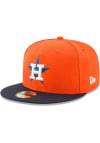 Main image for New Era Houston Astros Mens Orange Houston Astros Orange ALT 2017 59FIFTY Fitted Hat
