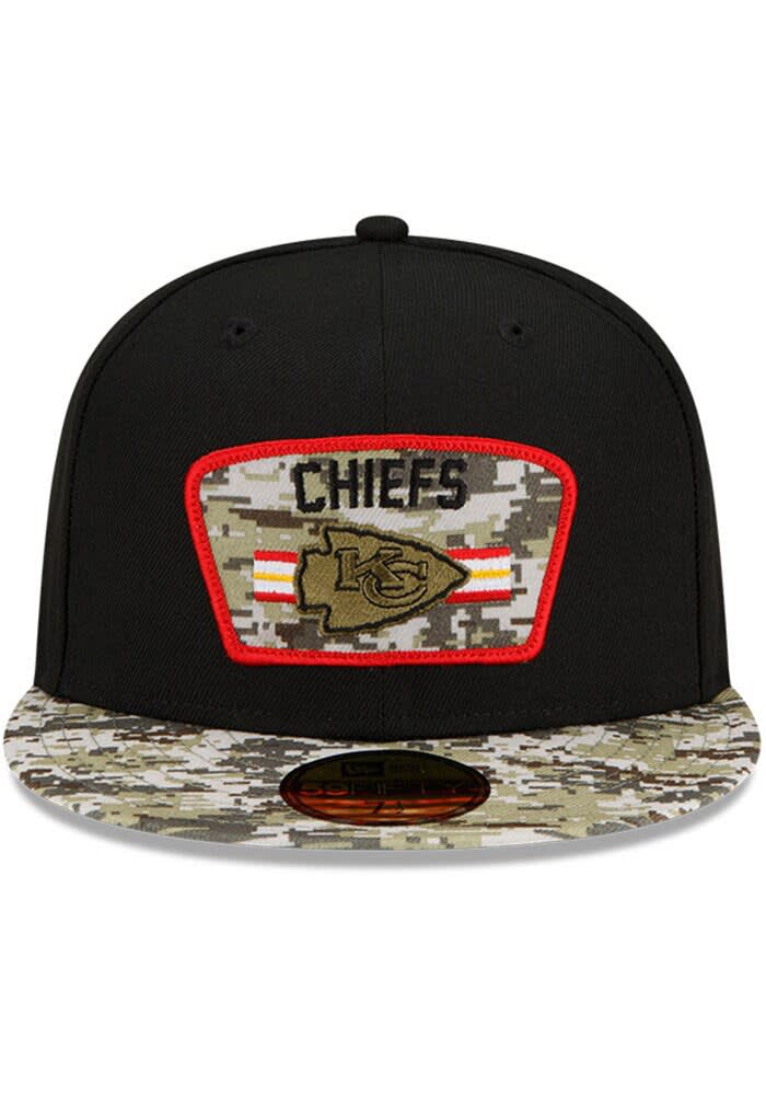 Kansas City Chiefs 2021 Salute to Service 59FIFTY Black New Era Fitted Hat