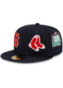 Boston Red Sox New Era Patch Pride 59FIFTY Fitted Hat - Navy Blue