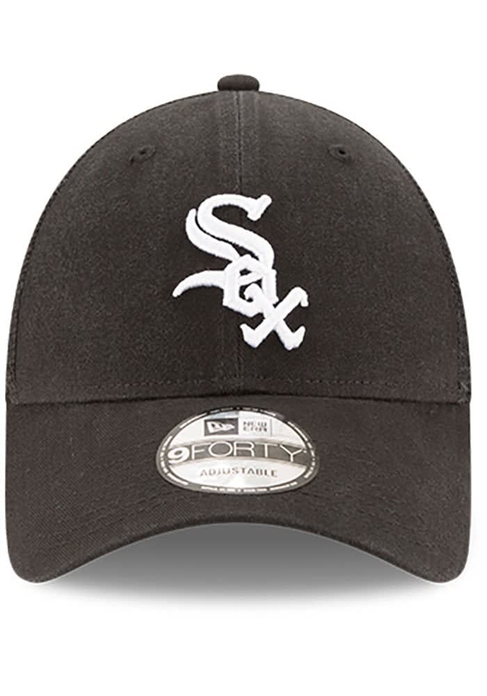 New Era Chicago White Sox BLACK Chi White Sox Black Trucker