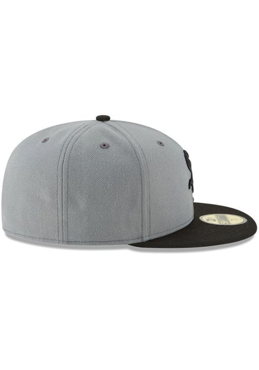 New Era Chicago White Sox Mens Grey 2T Basic 59FIFTY Fitted Hat