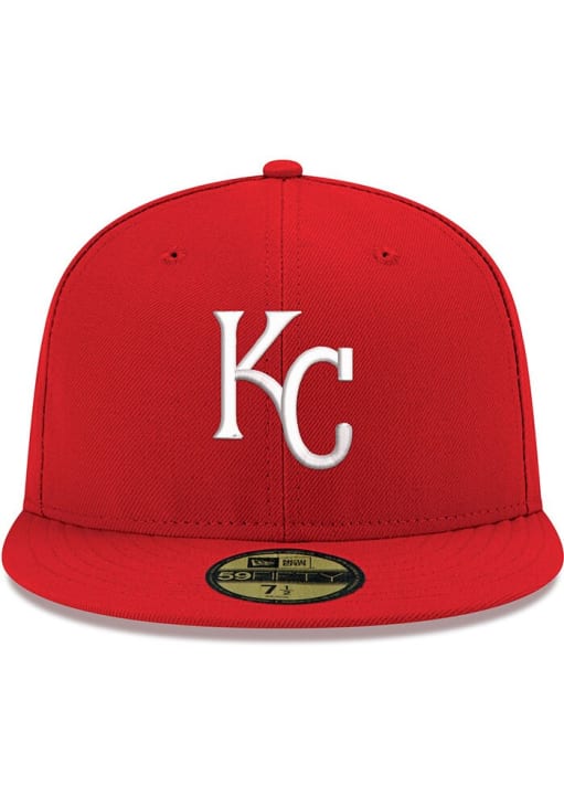 New Era Kansas City Royals Mens Red KC Royals Red GCP Grey UV 59FIFTY Classic Fitted Hat