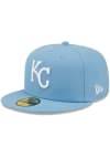 Main image for New Era Kansas City Royals Mens Blue KC Royals Sky Blue GCP Grey UV 59FIFTY Fitted Hat