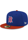 Main image for New Era Detroit Tigers Mens Blue Det Tigers 2Tone Royal GCP light blue UV 59FIFTY Fitted Hat