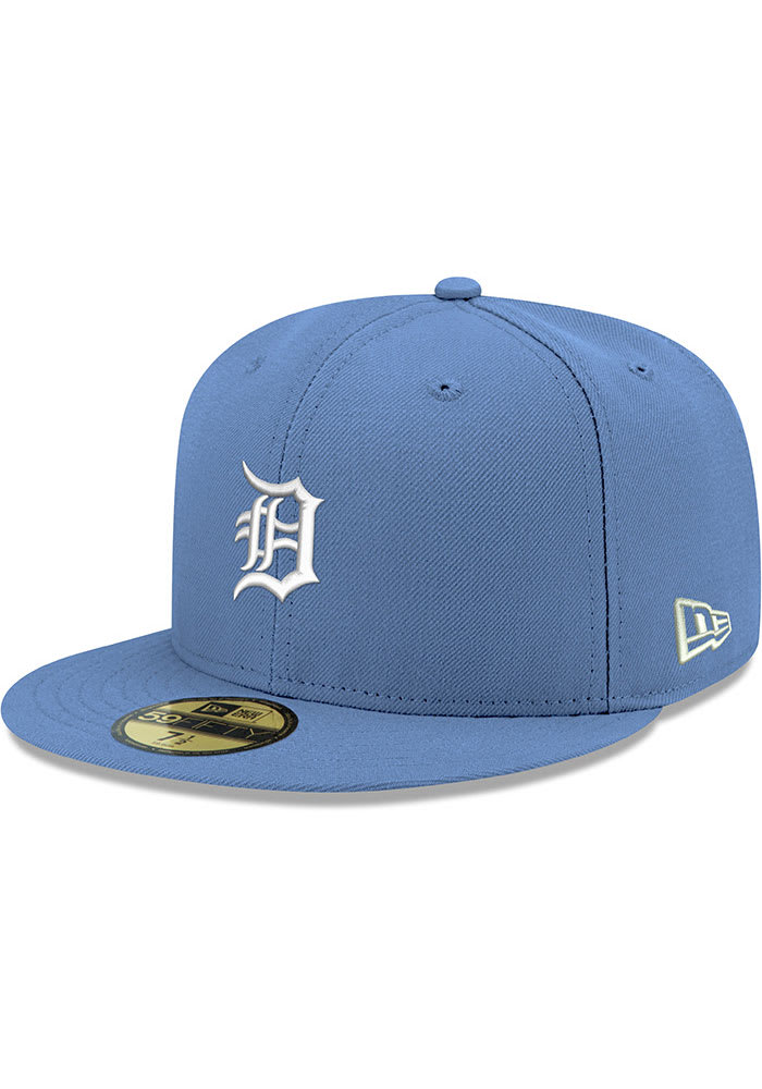 NEW selling ERA 59FIFTY DETROIT TIGERS FITTED HAT SIZE 7 1/2 BLUE UV HAT CLUB