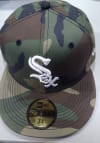 Main image for New Era Chicago White Sox Mens Green Chi White Sox Camo GCP 59FIFTY Fitted Hat